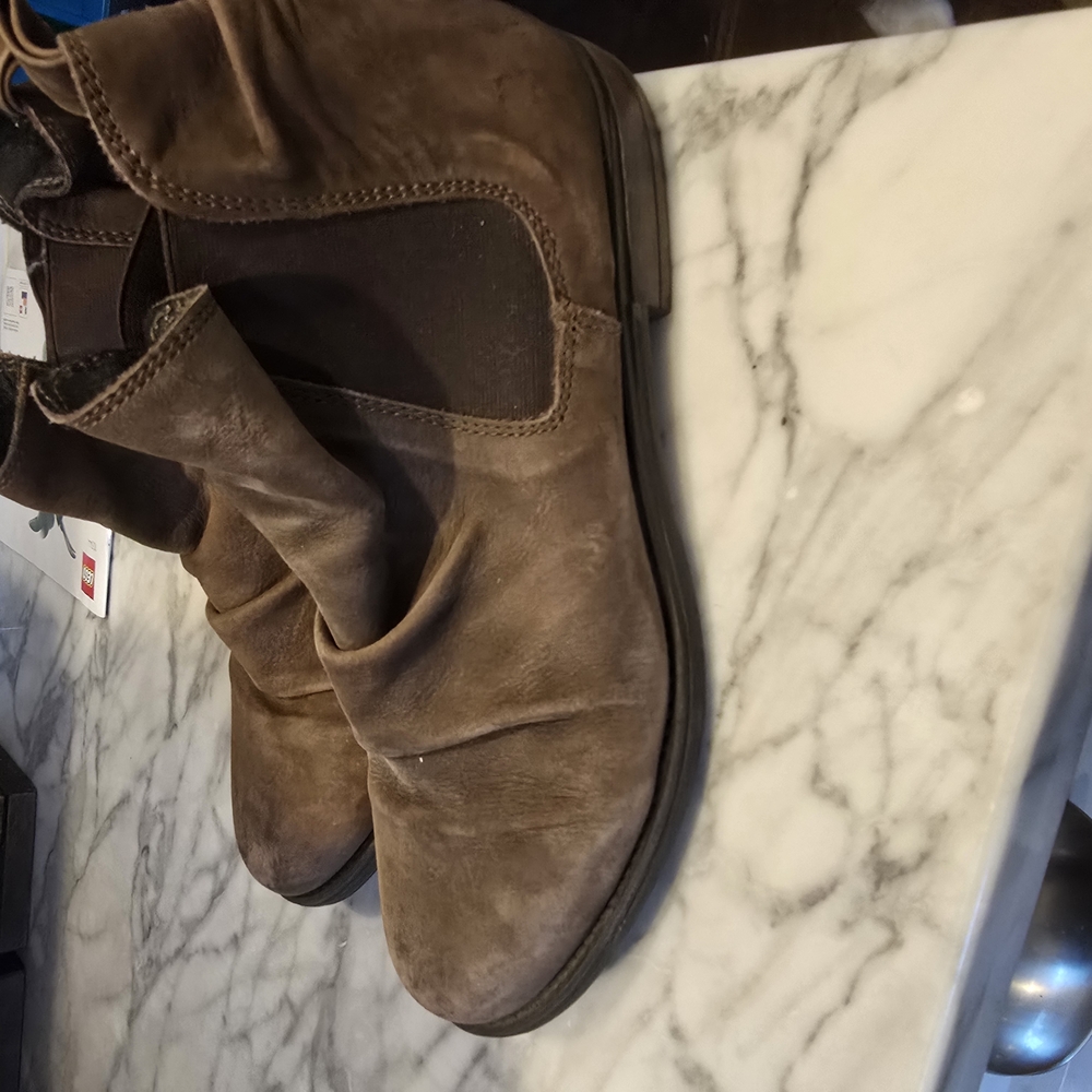 Brown Suede Ankle Boots